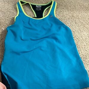 Women's Blue Athletic Tank Top